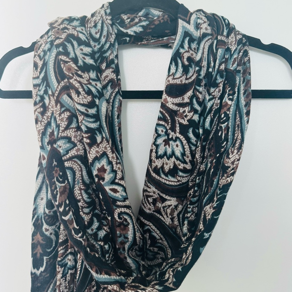 Scarf - Black, Brown and Blue